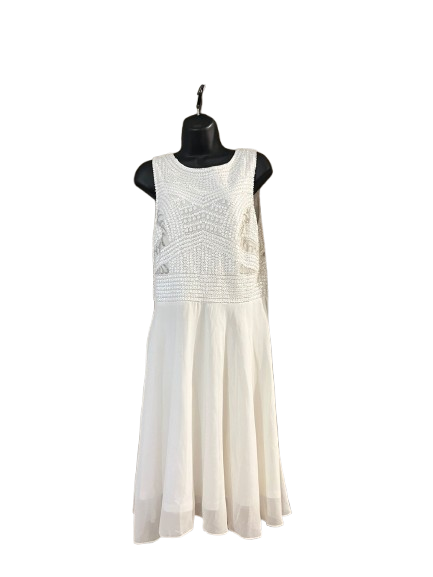 White Sequin Dress-L