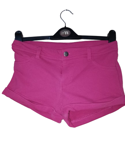 Fuchisa Pink Soft Shorts- S