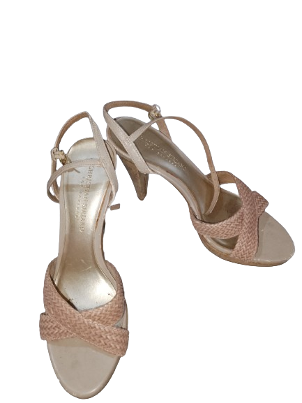 Cream High Heels W Gems