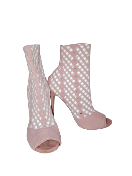 Peach &amp; Grey &amp; White Liliana High Heel - 7