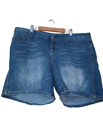 Light Blue Denim Paris Blues Jeans Shorts - XL