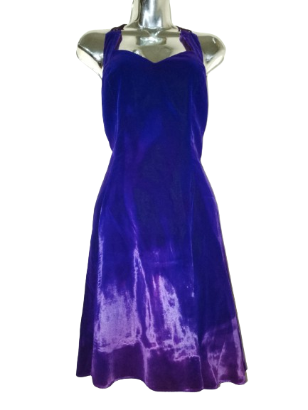 Violet Purple Short Zum Zum Formal Dress W Gems - M
