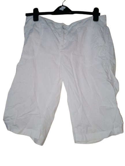 White Ann Taylor Loft 3/4 Cargo Pants - S