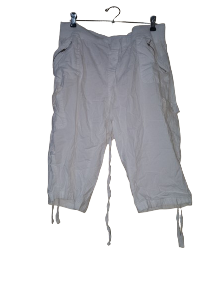 White Cargo 'Taxi' Pants -2X