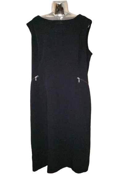 Black Sleeveless Work Dress - XL (16)
