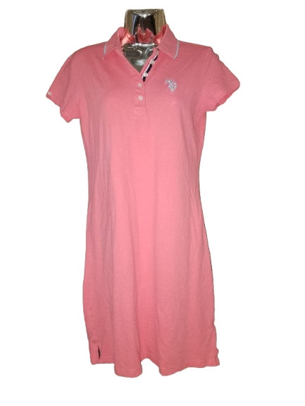 Coral Polo Dress - S