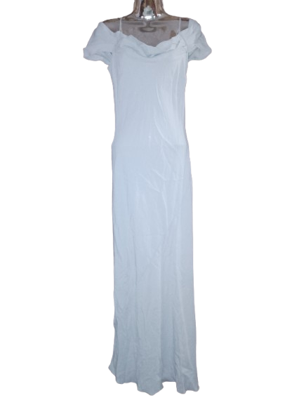 Mint Off-the-Shoulder Long Dress - L (12)