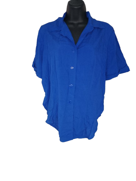 Blue Short Sleeve Shirt - L