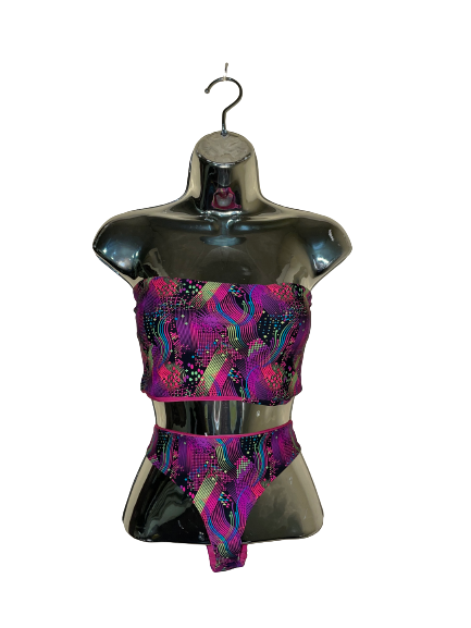 Fluorescent Geo Print Bikini - S