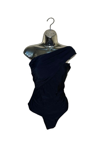 Black Cutout One Piece Swimsuit - L