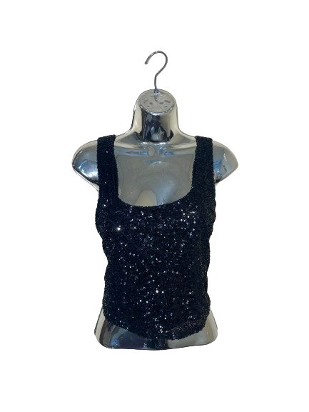 Black Sleeveless Sequin Forever 21 Top - S