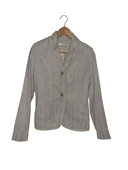 Khaki Textured Jacket - M