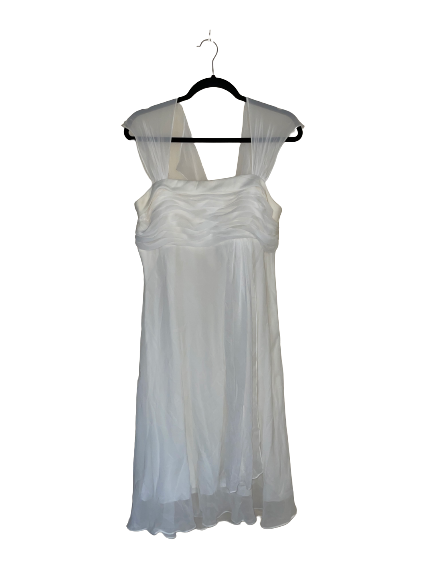 White Chiffon Dress - 2XL